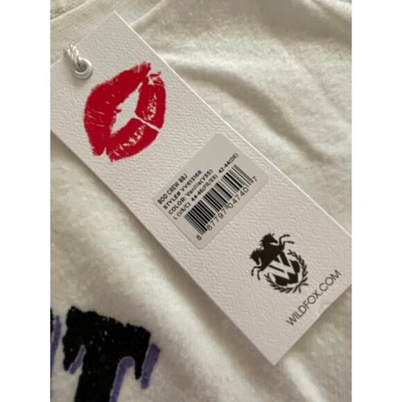 Wildfox Late Night Boos Crew Baggy Jumper Top size Large - Picture 3 of 10